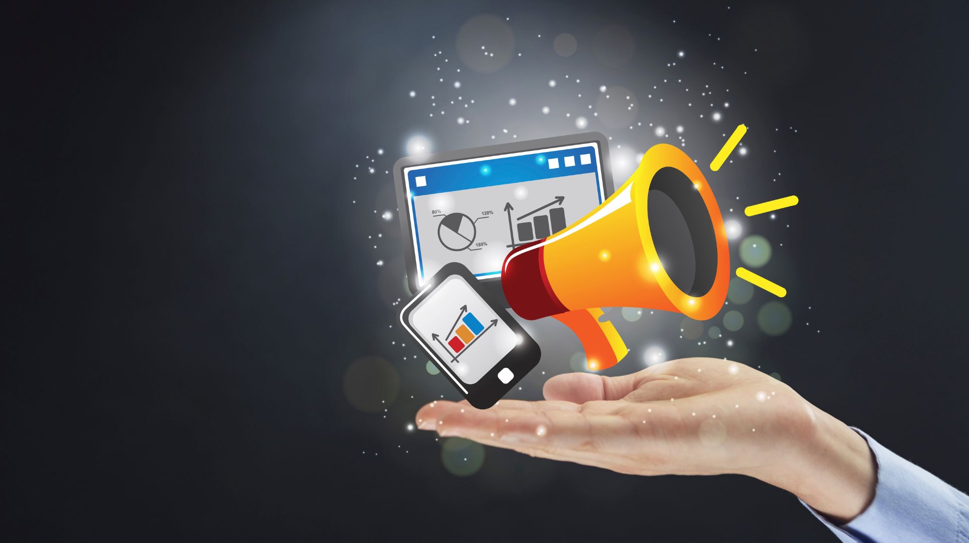 Concetto di comunicazione e marketing digitale